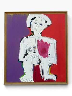 une image d'un tableau représentant une femme assise sur une chaise