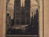 un vieux livre avec l'image d'un château