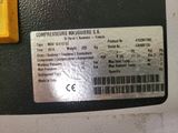 a label on the back of a machine that has a barcode on it