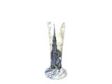 a picture of a statue of a castle on a white background