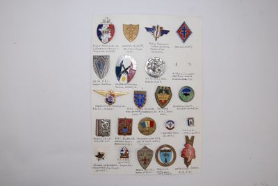 an image of a picture of a bunch of badges on a wall