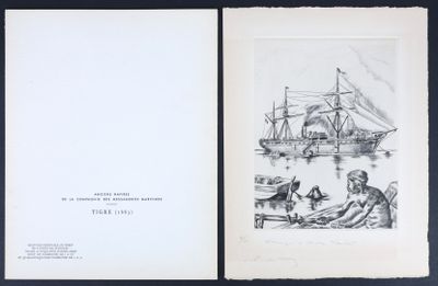 un livre ouvert sur lequel figure le dessin d'un bateau et d'un homme dans ce bateau