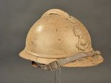 a helmet that is sitting on top of a stand