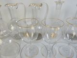 a lot of glass items that are on the table
