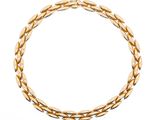 an image of a gold necklace on a white background