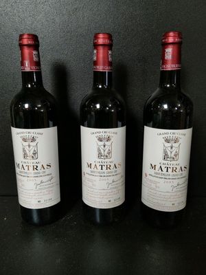 3 bouteilles de vin rouge du Château Matras Saint-Émilion GC… - Photo 1