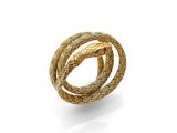 une bague en forme de serpent en or 18 carats, signée Cartier