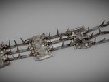 a metal object that has a bunch of spikes on it