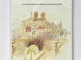 an image of a book with a drawing of a castle on top of a bridge