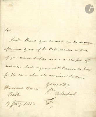 une vieille lettre écrite par un homme qui écrit quelque chose sur un bout de papier
