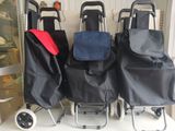 trois caddies sont alignés sur une étagère dans un magasin