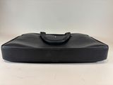 a black case sitting on top of a white table