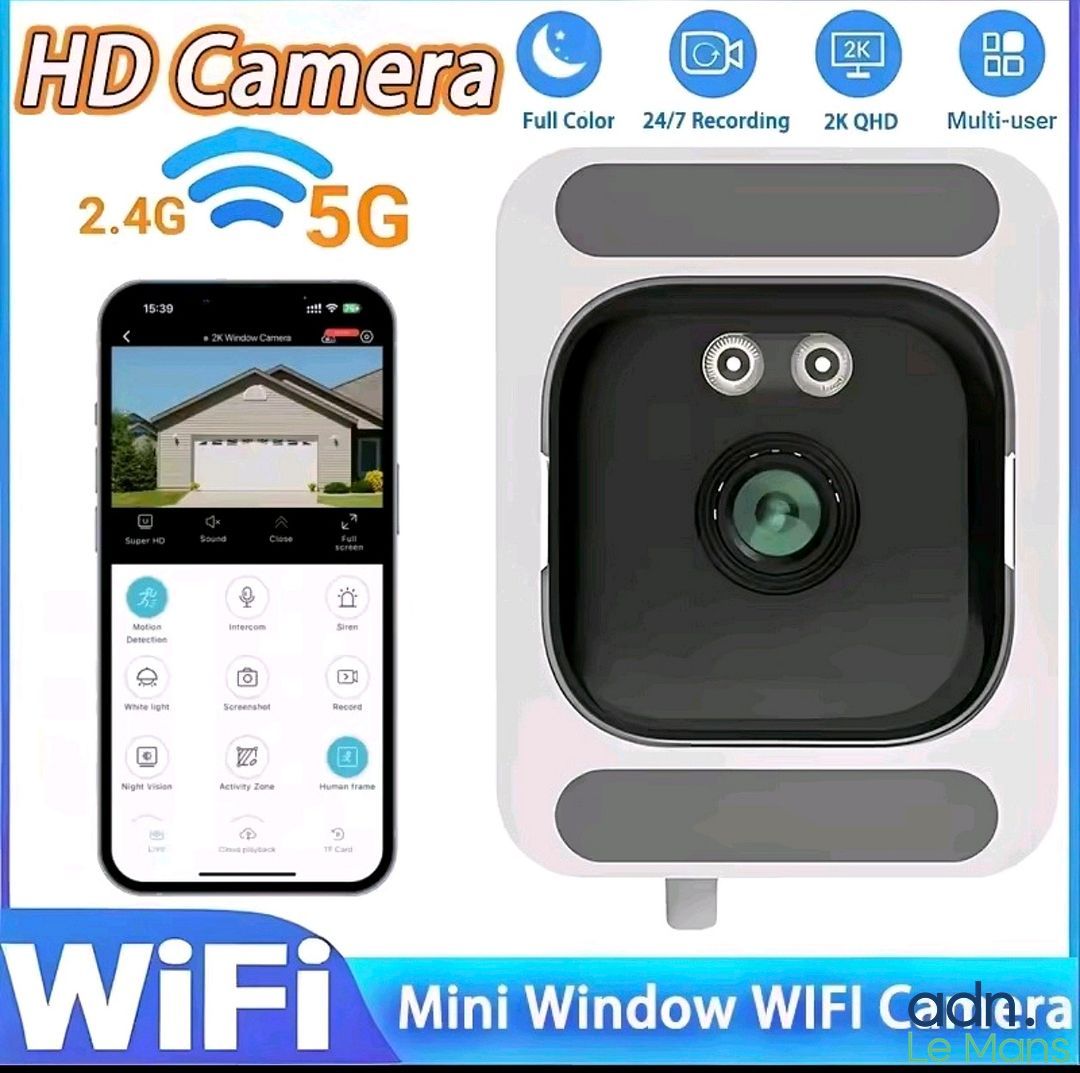 Lot de deux caméras de surveillance wifi.