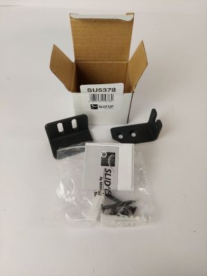 a box with two pieces of black plastic and a cardboard box with two pieces of black plastic in it