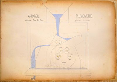 dessin représentant une théière ornée d'une cravate bleue