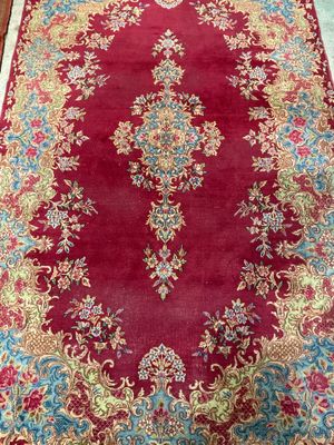 Tapis décoratif Fin XIXème début XXème Tapis à grand médaill…