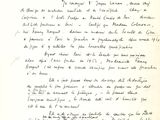 gros plan d'une lettre écrite à la main sur un morceau de papier