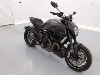 a motorcycle that is parked in a room