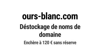 Nom de domaine ours-blanc.com. Catégorie: Écologie et enviro…