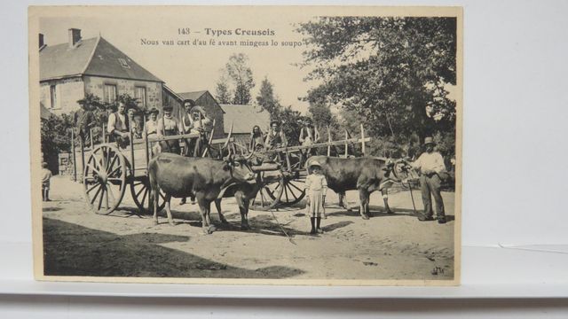 Types Creusois : Nous van cart d’au fé avant mingeas lo soupo (HM...