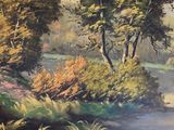 a picture of a painting on the wall of a room