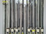 a lot of different types of metal pipes on display