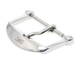 an image of a silver buckle on a white background