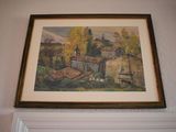 a picture of a painting on the wall of a house