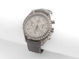 une image d'un gros plan d'une montre-bracelet sur une surface blanche