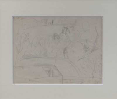 Raoul DUFY (1877-1953) Paysage de campagne