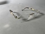 a pair of glasses that are on a table