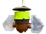 an image of a bird feeder made of plastic