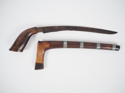 Indonésie, fin XIXe Poignard Badik fin XIXe-début XXe poigné…
