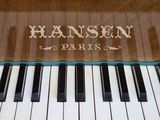 a close up of a piano with the words new york on it