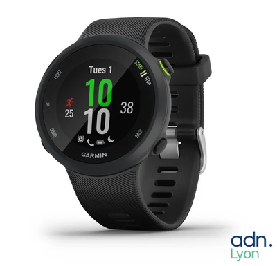 a close up of a smart watch on a white background