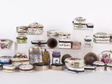 many different types of decorative items on display