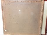 an old picture frame with a picture of a cat in it
