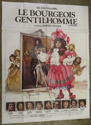 french movie poster for the film le bourgeous gentihomme