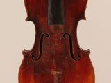 an old violin with a bow on a white background