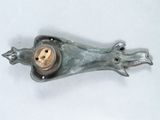 a metal object that looks like a dog head