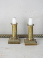 PAIRE DE FLAMBEAUX dit "bout-de-table" en bronze ciselé et d… (photo 4)