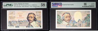 deux billets de banque sur lesquels figurent les portraits d'un homme et d'une femme
