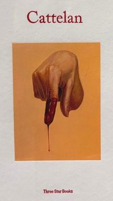 the cover of a book with a picture of a hand holding a hot dog