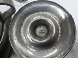 a close up of a metal object on a table