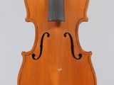 an old violin with a bow on a white background