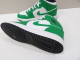 nike air jordan 1 mid green / white / black size 10 5