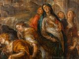 an image of a painting of a woman holding a child in her arms