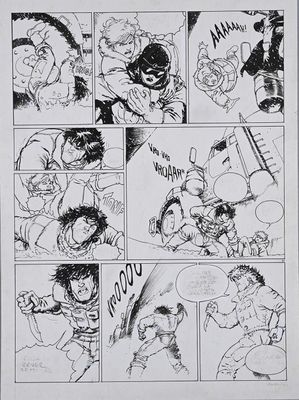 a black and white image of a comic strip with a bunch of comics