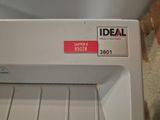 a label that says ideal on the side of a refrigerator