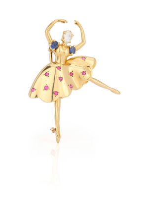 Travail du milieu du XXe siècle Broche de revers « Ballerine…